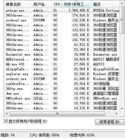 Windows 7系统nvtray.exe进程占内存非常大如何解决?