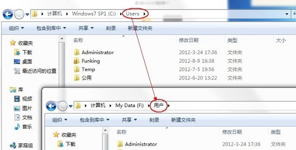Windows 7 user文件夹的保存路径怎么样进行修改?
